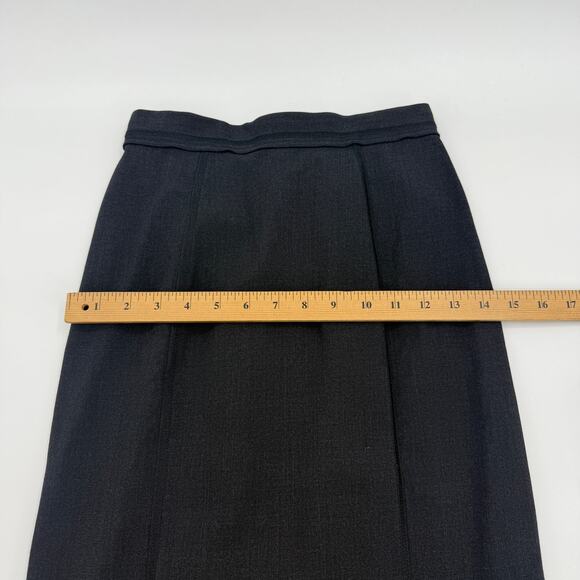 DOLCE & GABBANA Womens Wool Pencil Skirt Size IT 38 US XS Dark Grey Quiet Luxury - Picture 6 of 9
